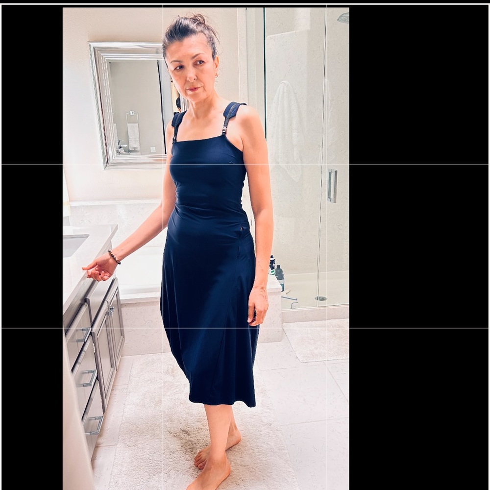 Marithe Francois Girbaud royal blue dress France